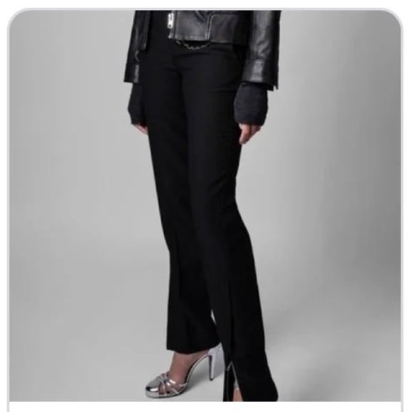 Zadig & Voltaire Prune Split Mid-Rise Woven Pants NEW WITH TAGS - Picture 7 of 10